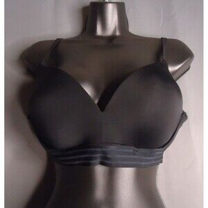 Auden Wirefree Push-Up Bra Lightly Lined Black Size 36D